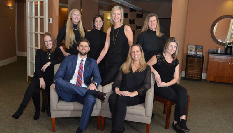 Team photo at Smile Carolina Dental Group in Mount Pleasant, South Carolina.